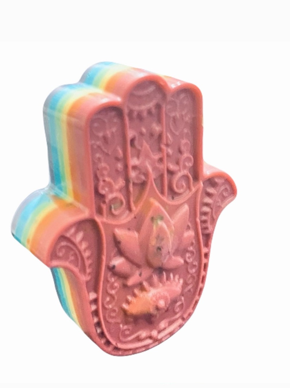New Fruit Punch Organic Oatmeal Handmade  Rainbow Hamsa 🪬 Chakra Soap By Me